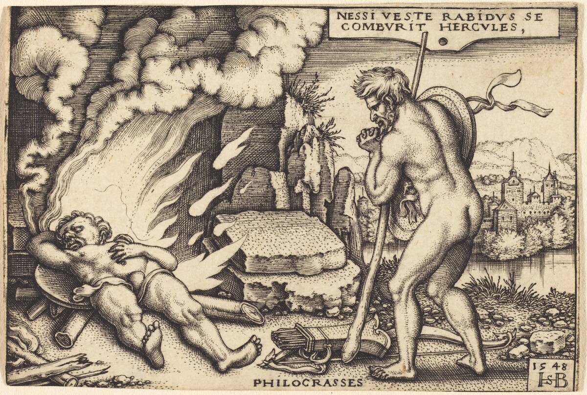 Death of Hercules by Sebald Beham