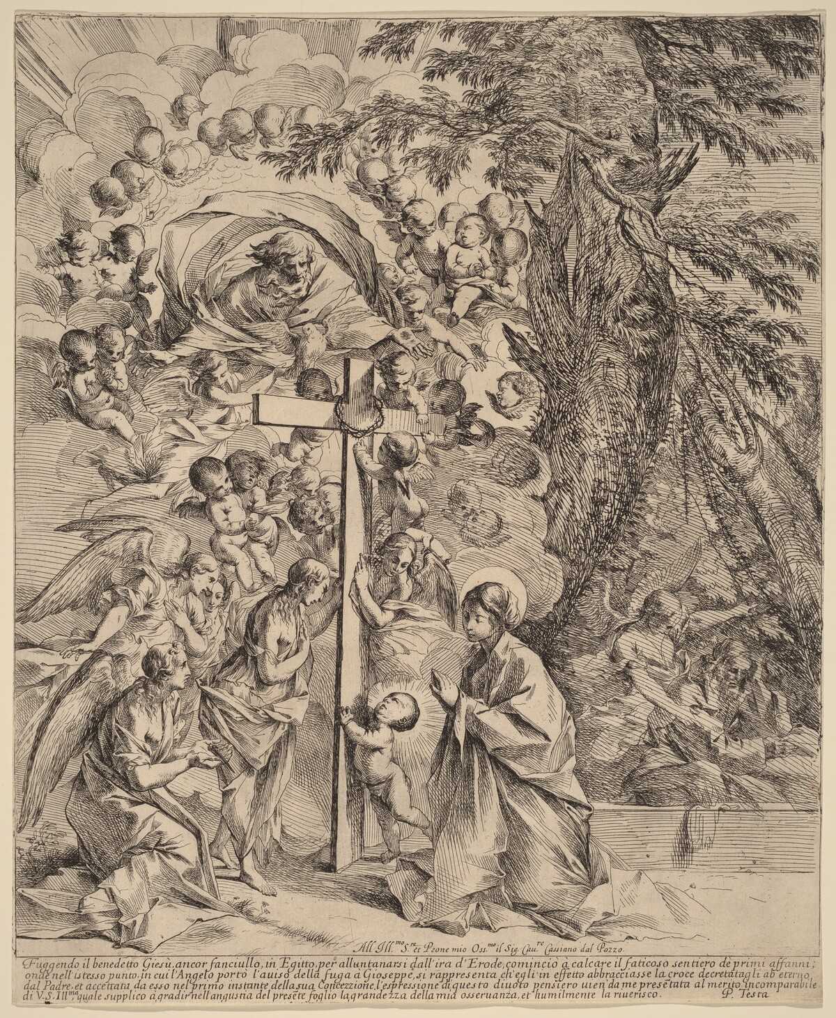 The Infant Christ Embracing the Cross (The Dream of Joseph) by Pietro Testa