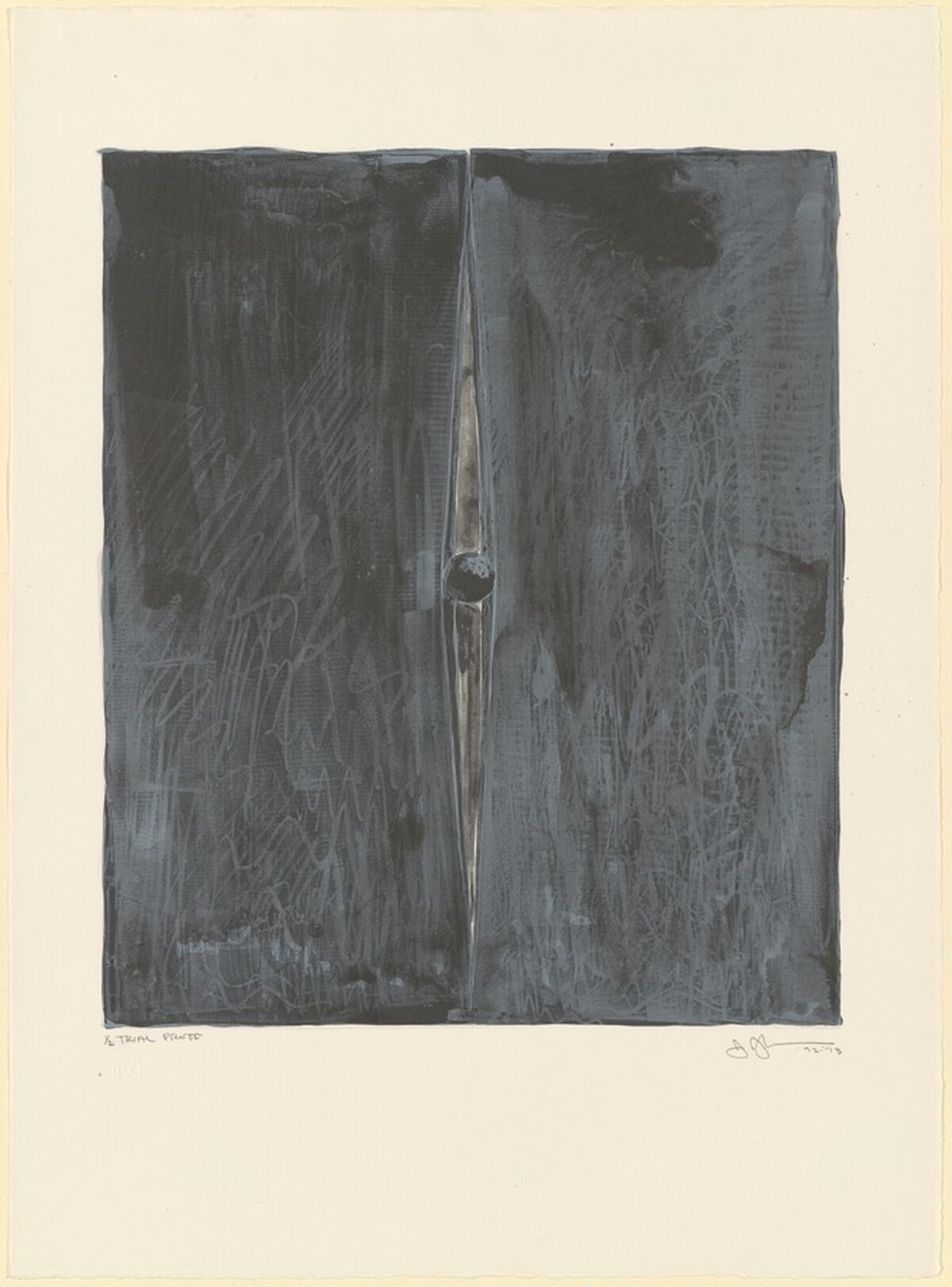 Painting with a Ball [trial proof] by Jasper Johns