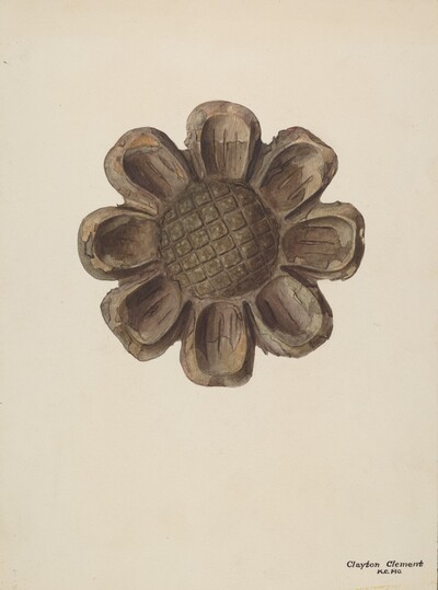 Wood Carving - Flower