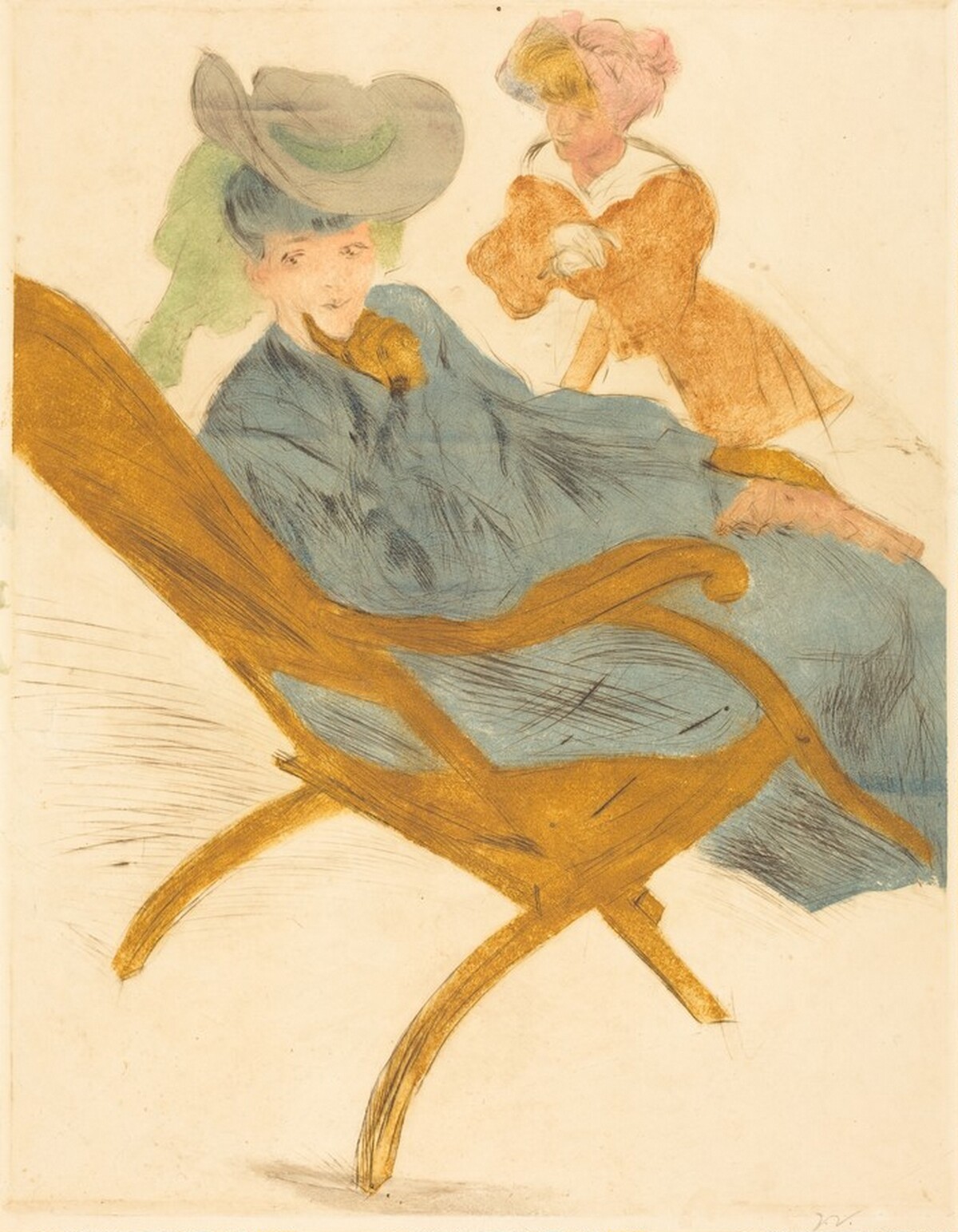 Gaby in a Chaise Longue by Jacques Villon