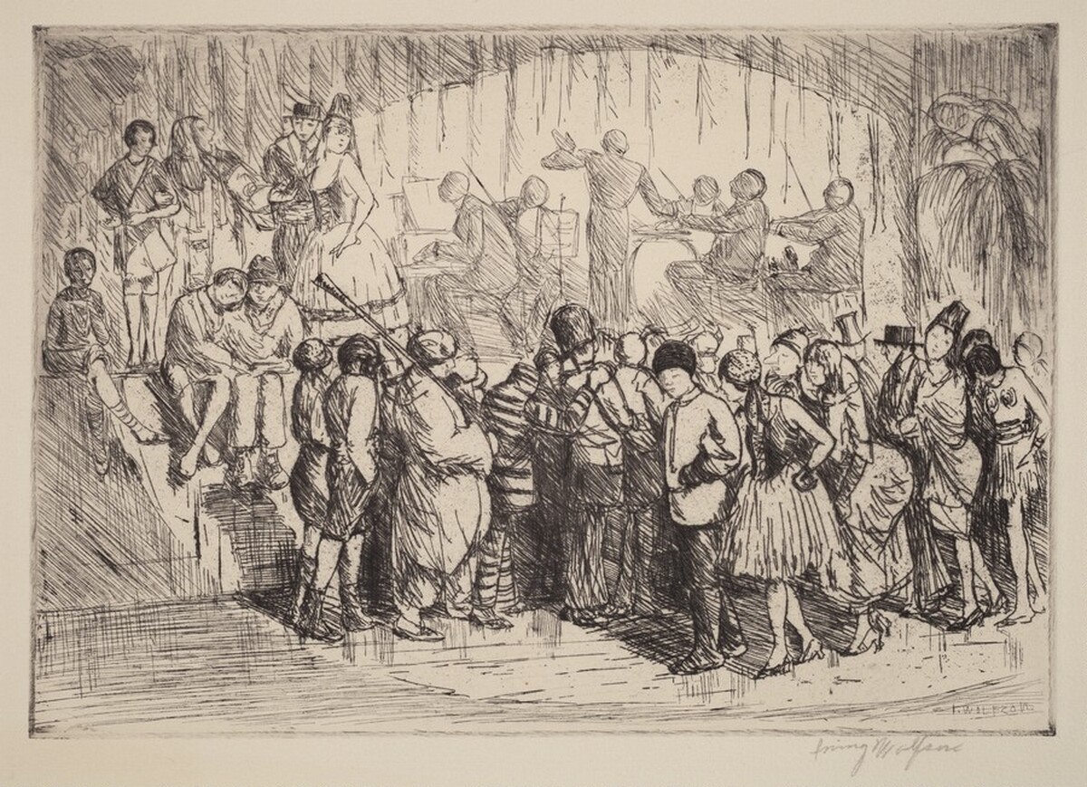 The Grand March, New Year's Eve by Irving Wolfson