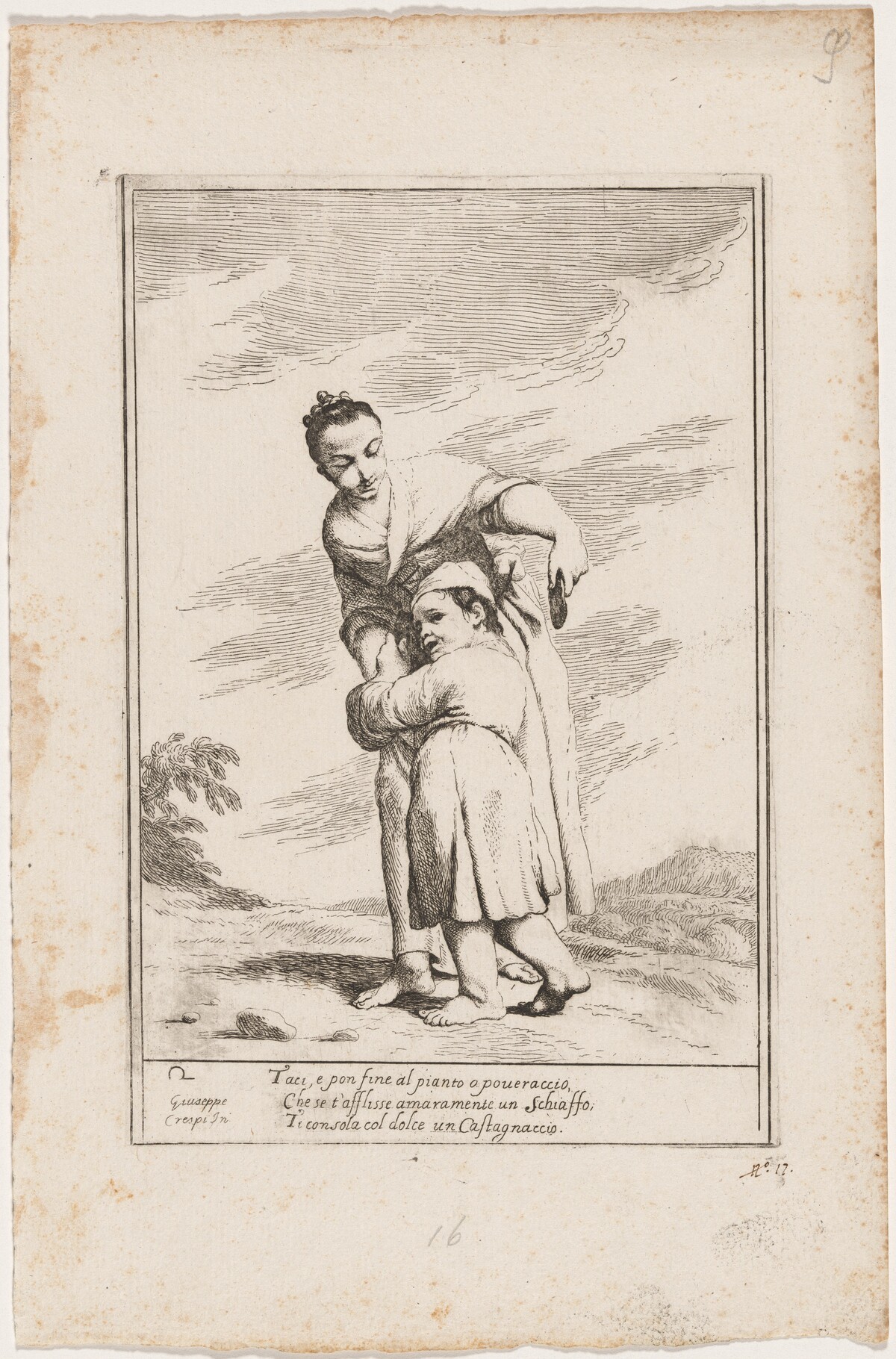 Menghina Quiets Cacasenno with a Chestnut Cake by Giuseppe Maria Crespi and Ludovico Mattioli