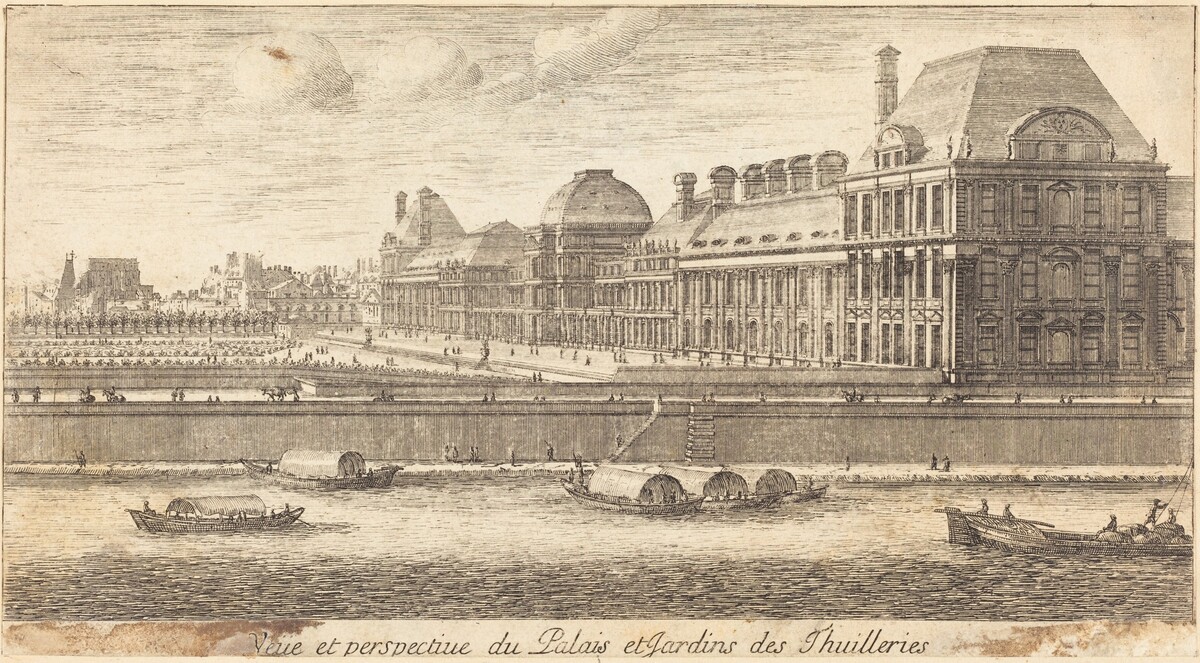 Veue et Perspectiue du Palais et Jardins des Thuilleries by Israël Silvestre