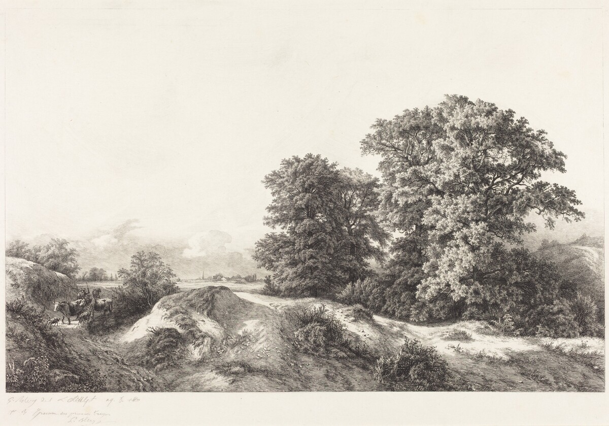 Oaks in the Vaux de Cernay by Eugène Bléry