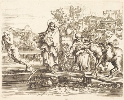 The Holy Family Preparing to Embark