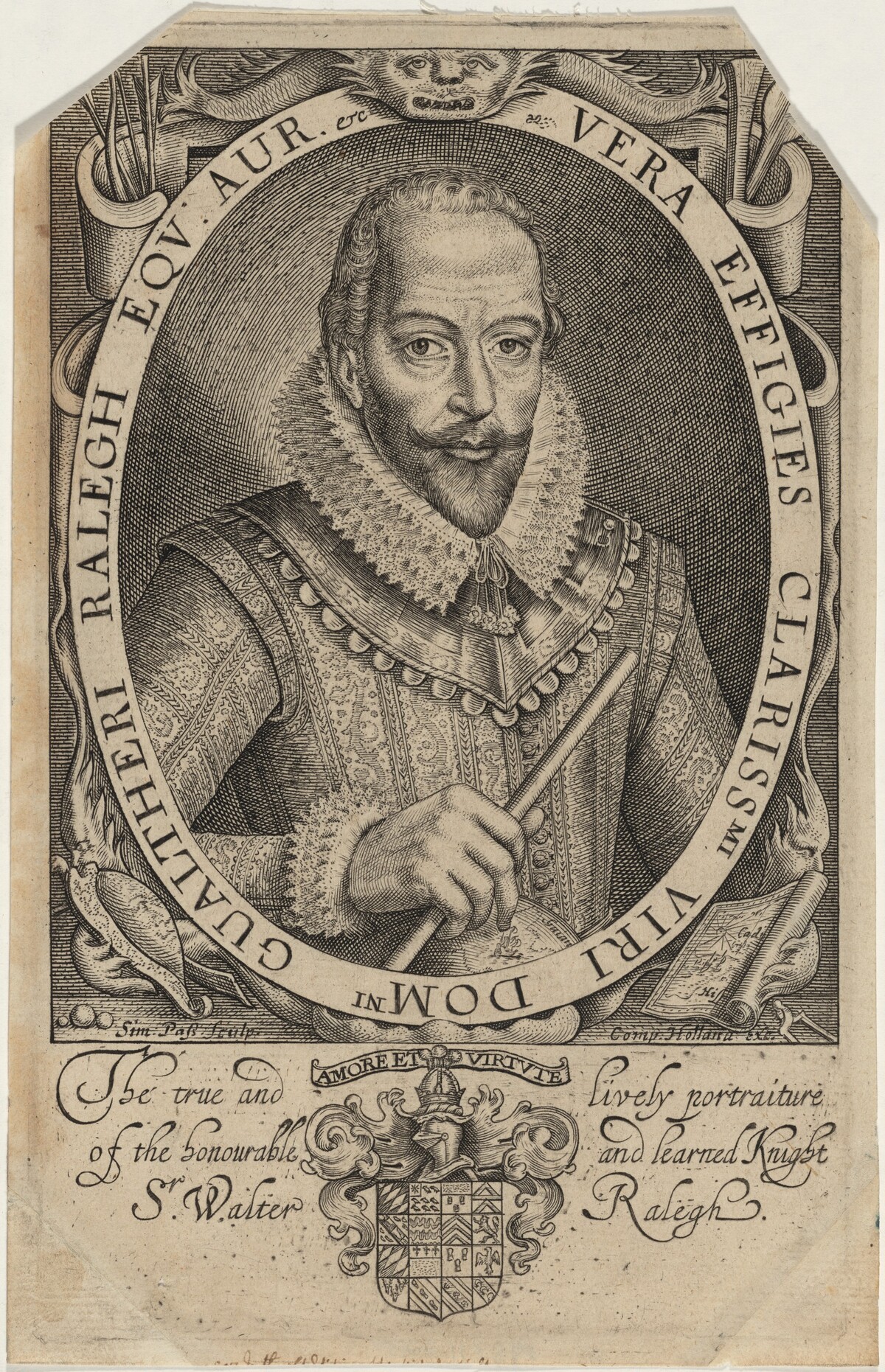 Sir Walter Raleigh by Simon de Passe