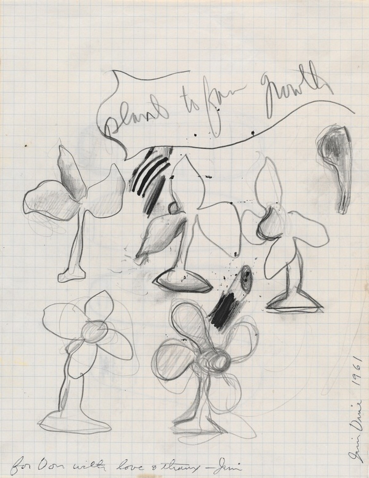 Plant to Fan Growth by Jim Dine