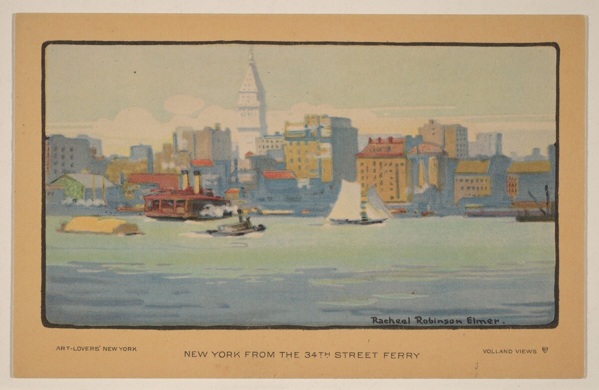 New York from the 34th Street Ferry by Rachael Robinson Elmer