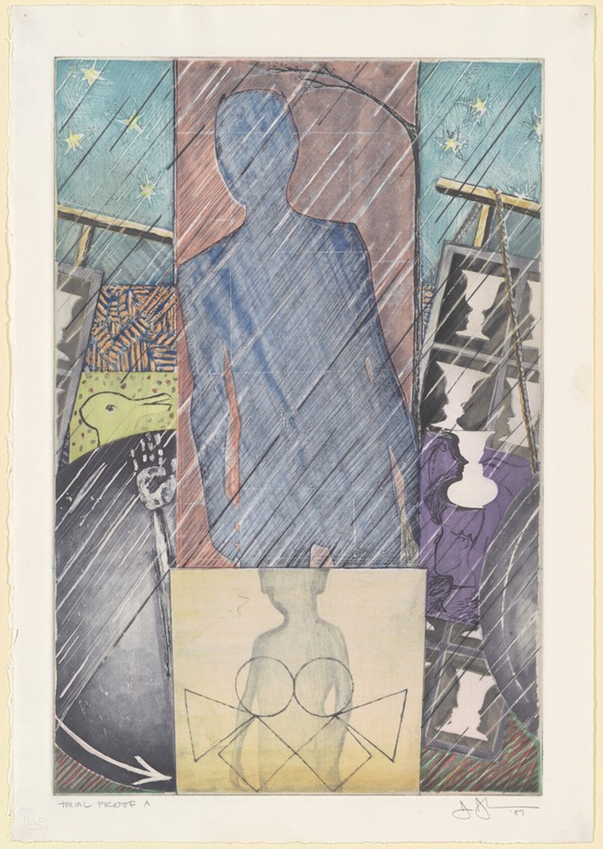 The Seasons (Spring) [trial proof] by Jasper Johns