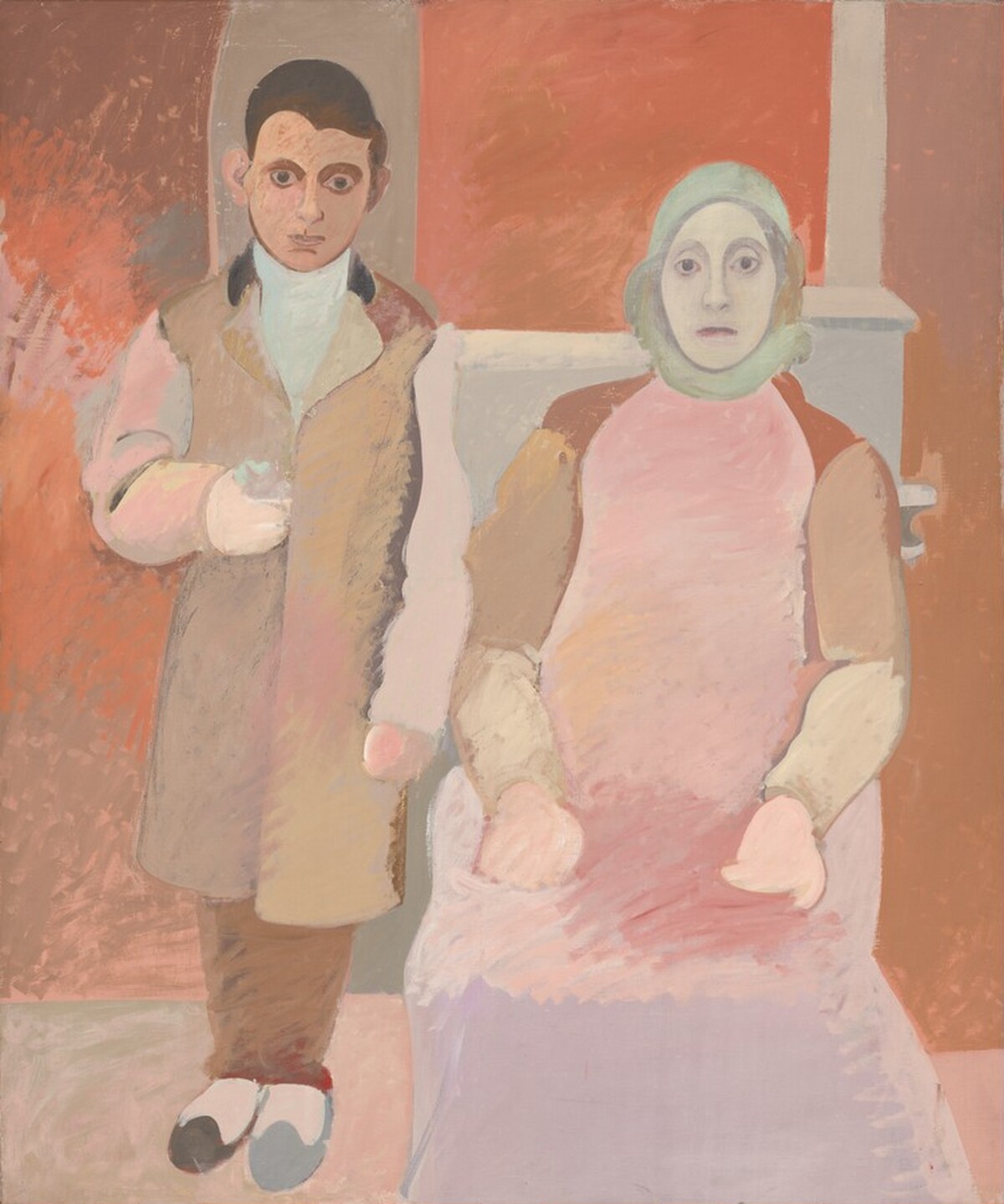 The Artist and His Mother by Arshile Gorky