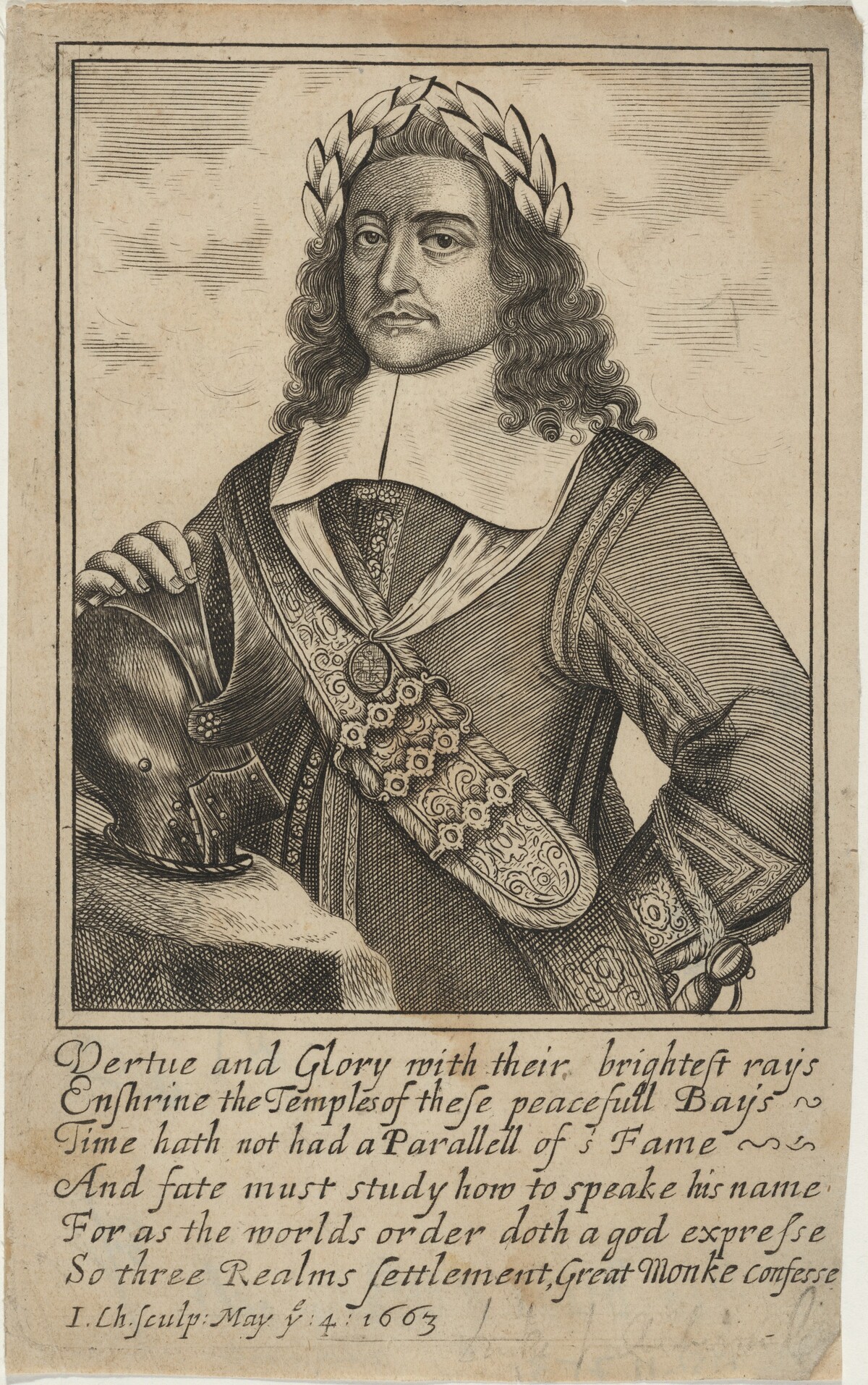 George Monk, First Duke of Albemarle by John Chantry after Robert Gaywood