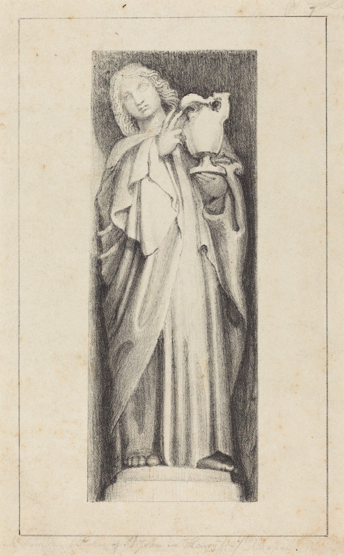 Saint John, from Henry the Seventh's Chapel  Westminster Abbey by Maria Denman after John Flaxman
