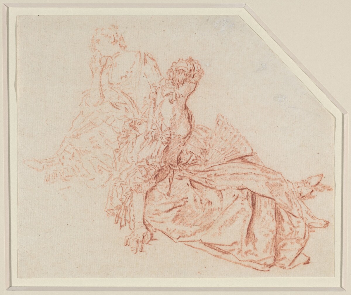 Two Seated Ladies by Nicolas Lancret