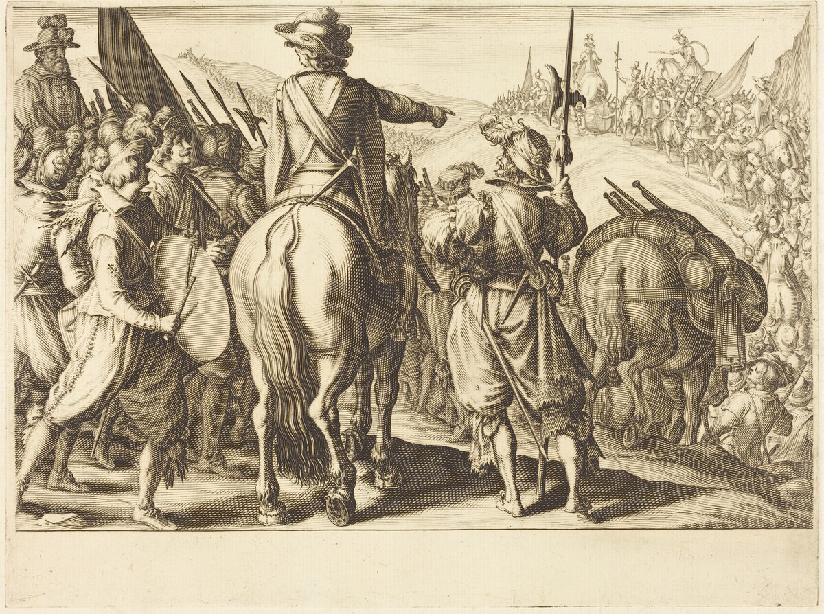 The Troops on the March by Jacques Callot