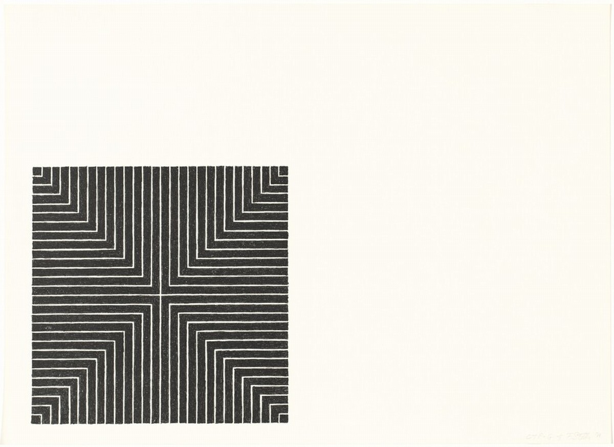 Delaware Crossing [color trial proof] by Frank Stella
