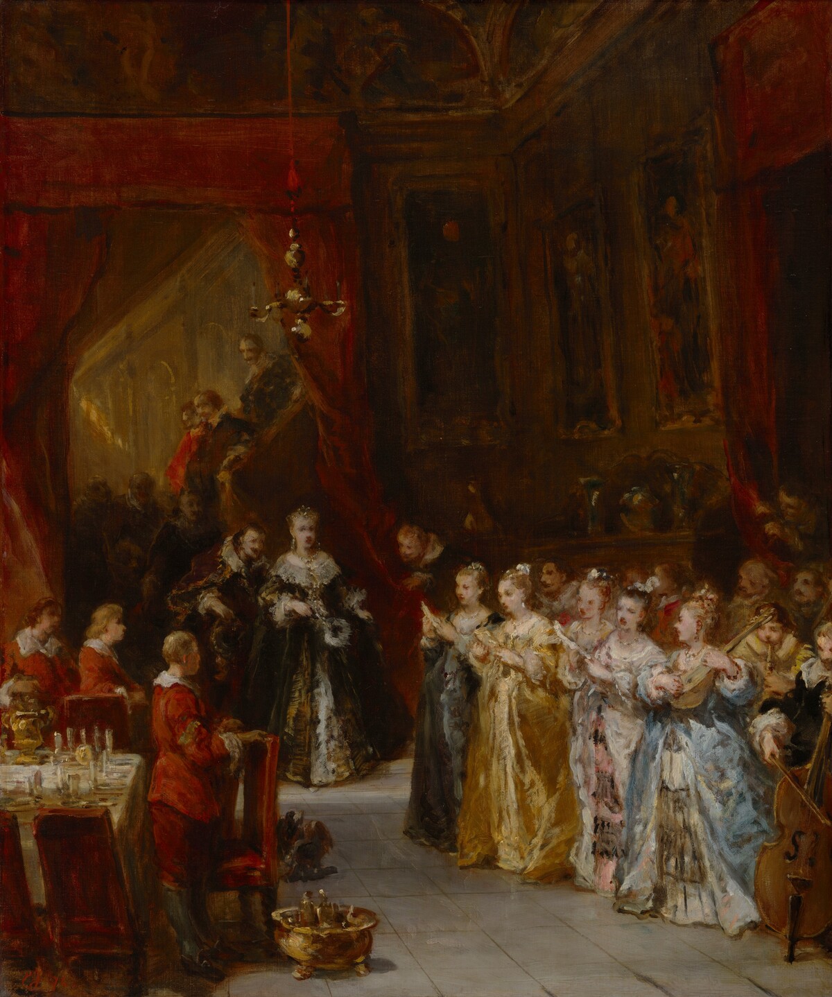 A Celebration by Eugène Isabey