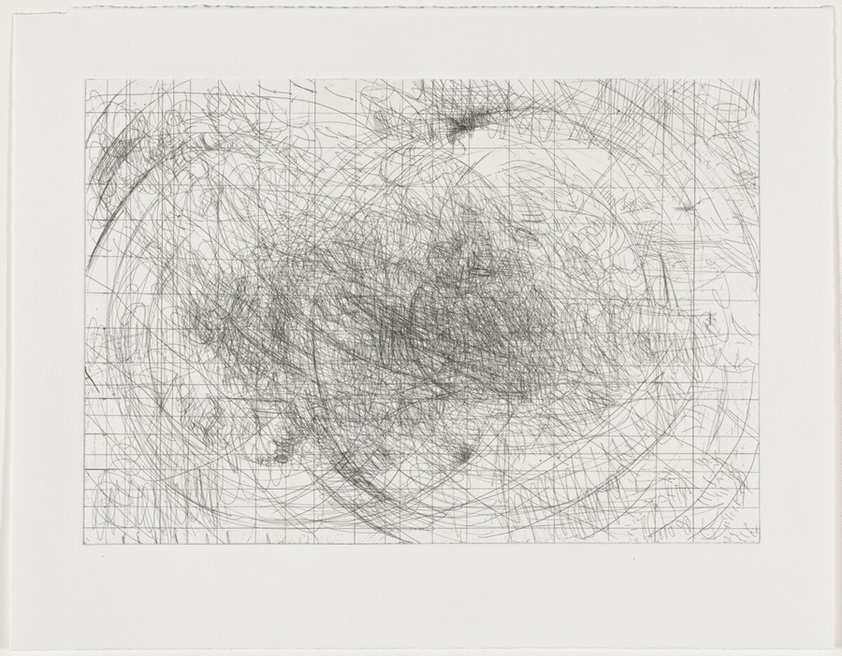Summer Pond [working proof 1] by Pat Steir