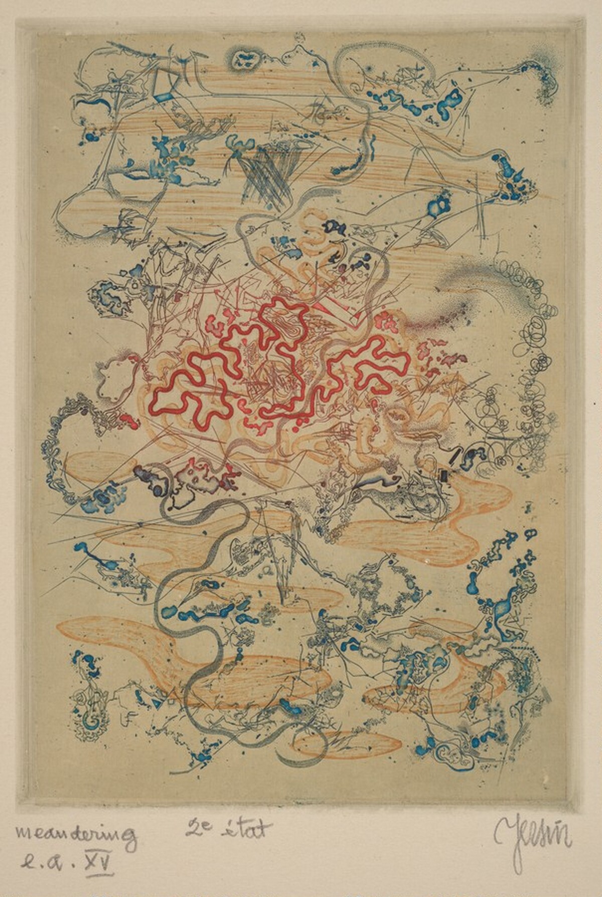 Meandering by Albert Edgar Yersin