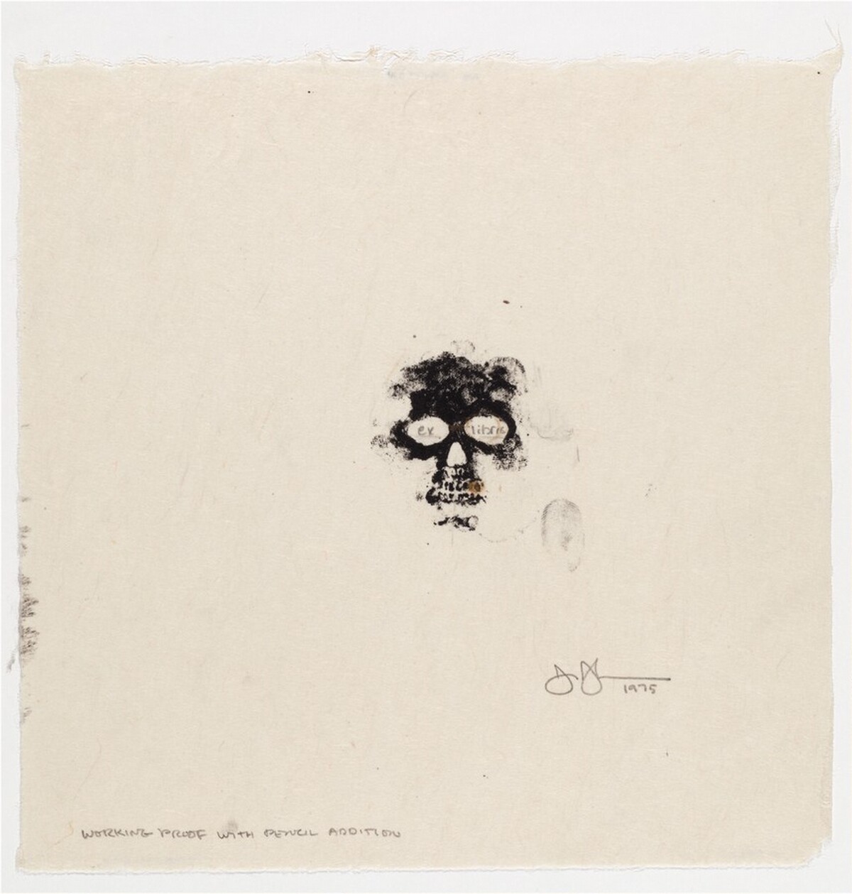 Untitled [working proof] by Jasper Johns