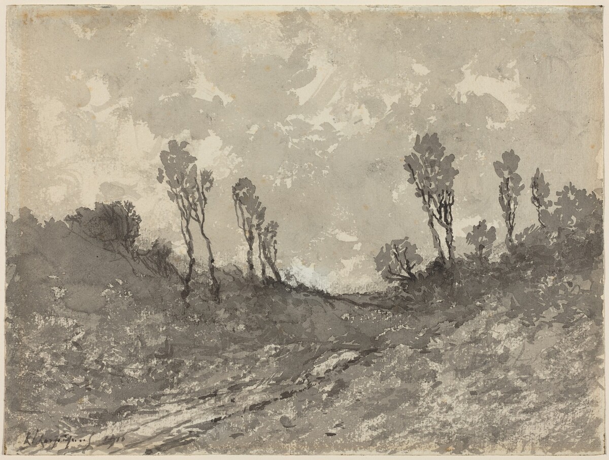 Road at Hérisson by Henri-Joseph Harpignies
