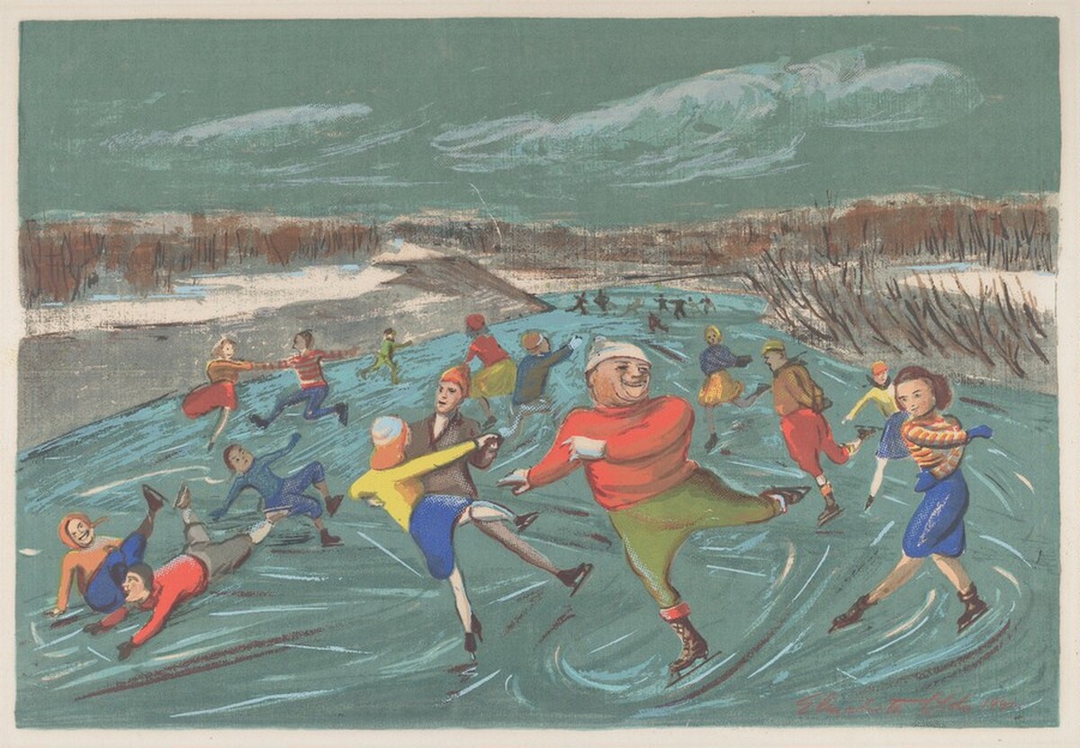 Skating by Elizabeth Olds