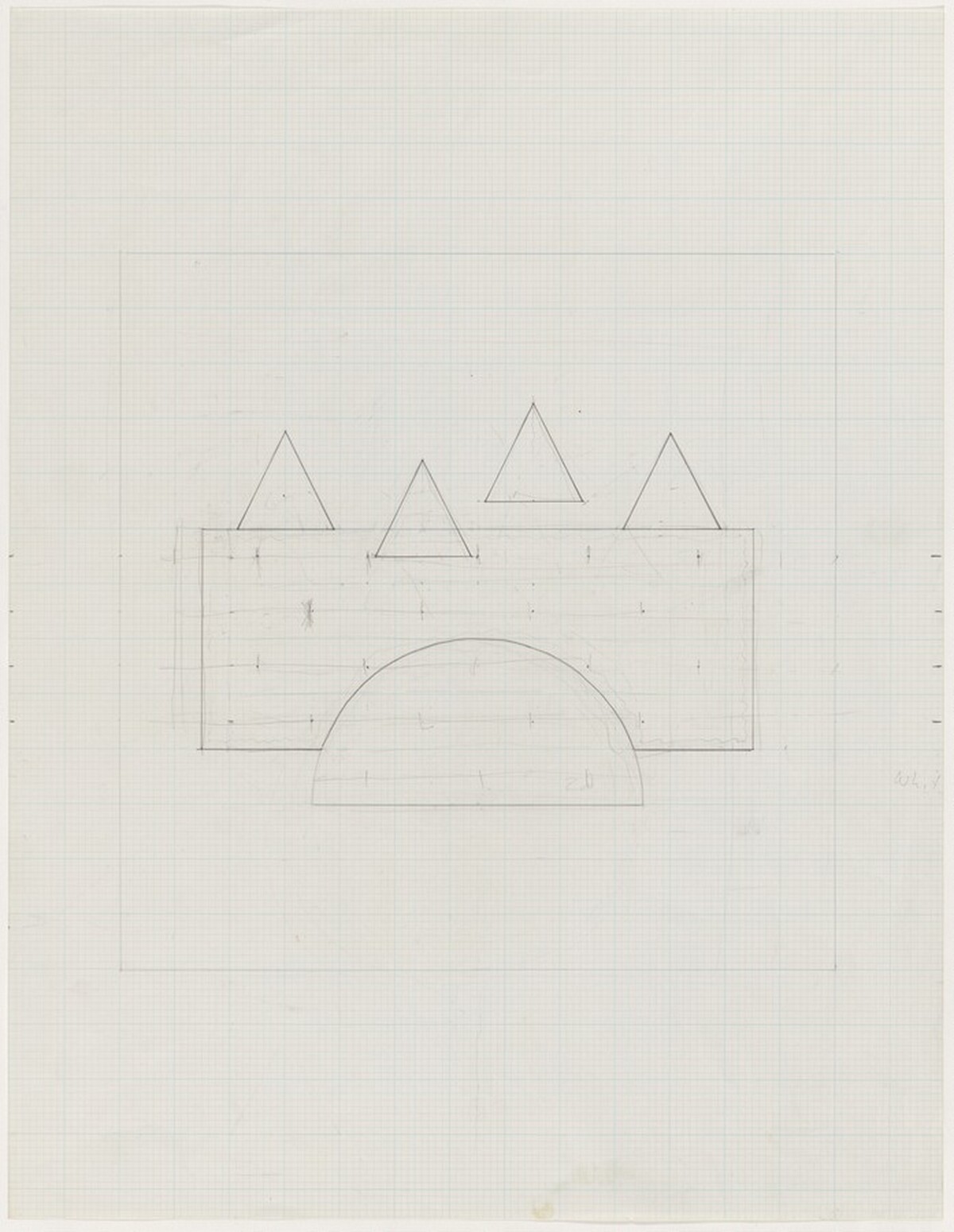 Costume C [preparatory drawing] by Richard Tuttle