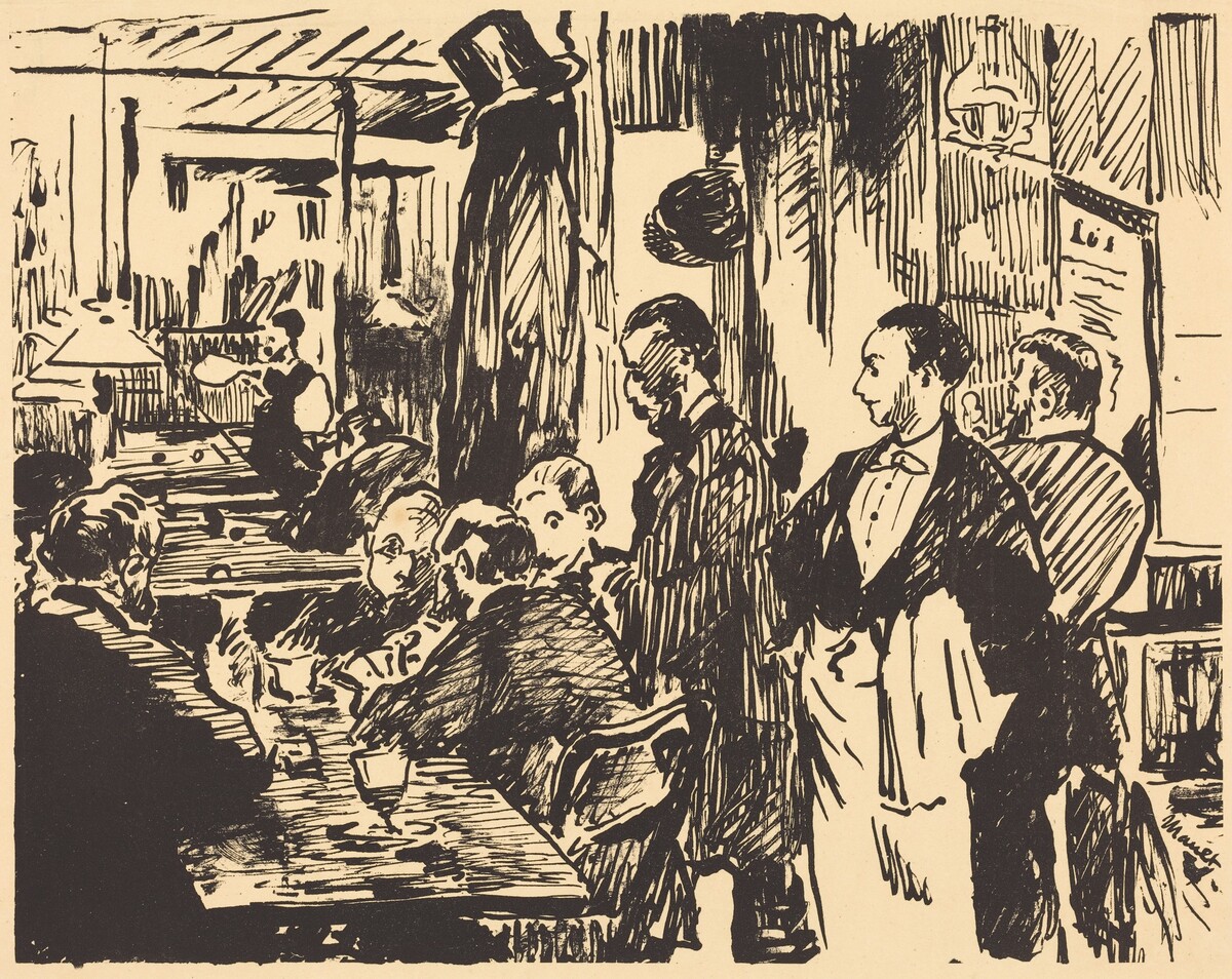 At the Café (Au café) by Edouard Manet