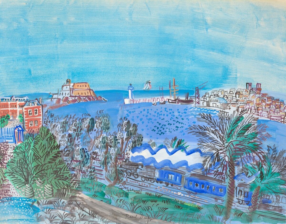 Blue Train by Raoul Dufy