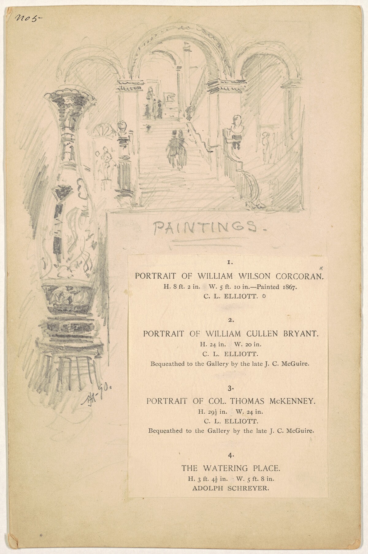 Study for "Paintings" by James Henry Moser