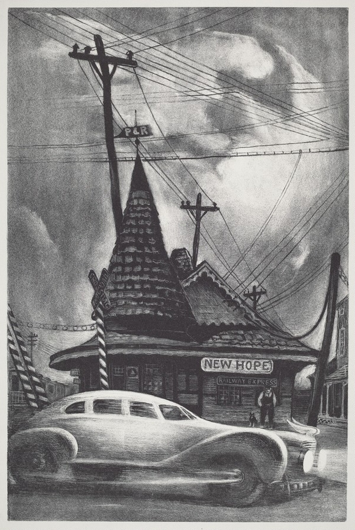 Train Station (New Hope) by Mabel Dwight