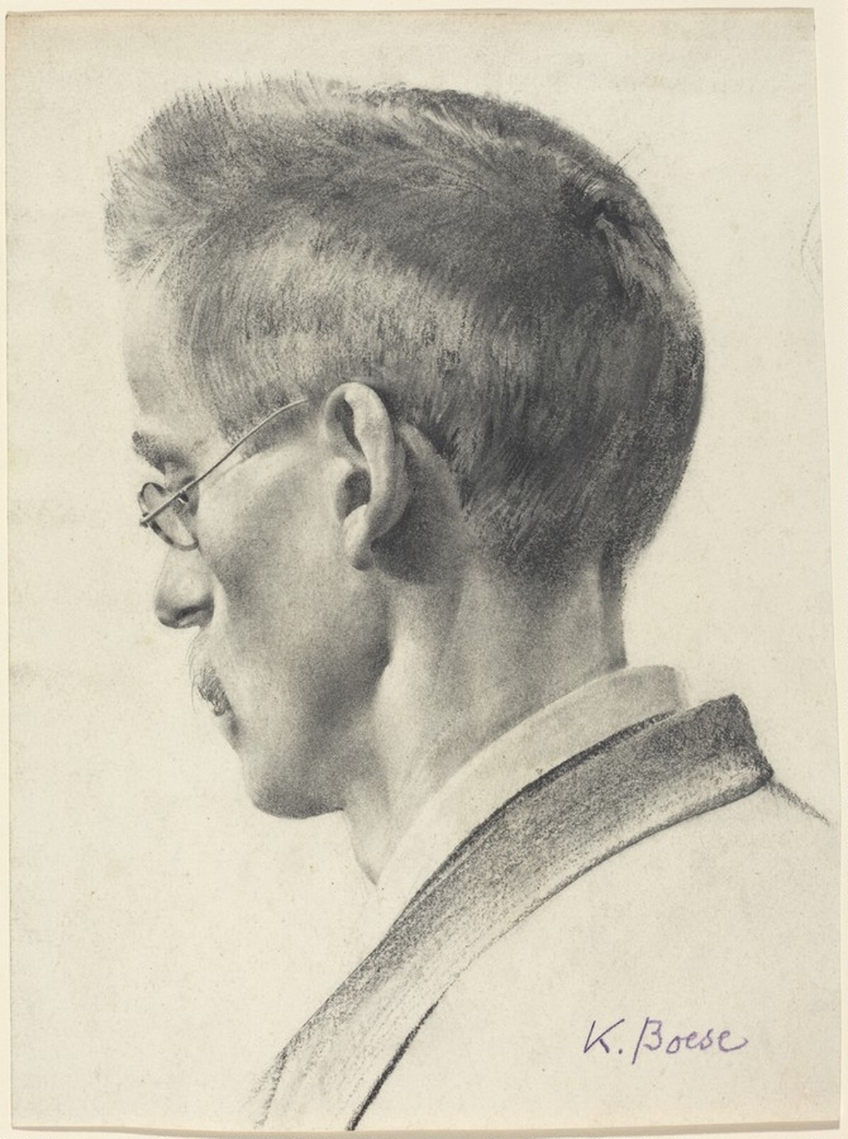 Profile of a Man Wearing Spectacles by Konrad Böse