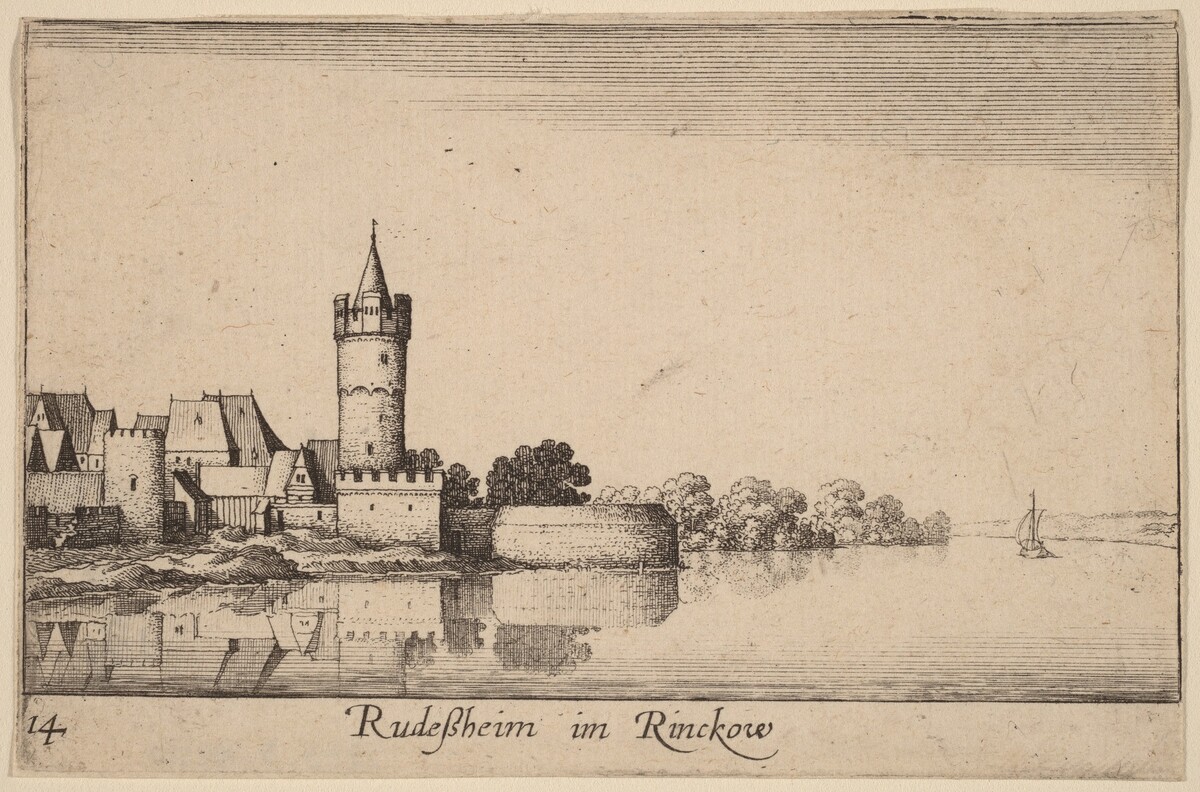 Rudesheim by Wenceslaus Hollar