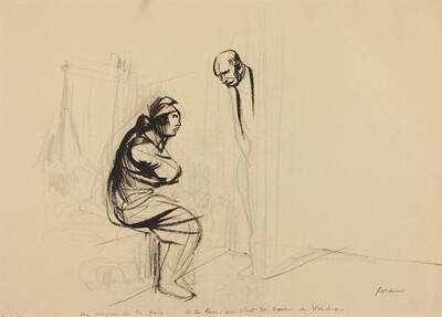 a) Au congres de la Paix (recto); b) Untitled (verso)