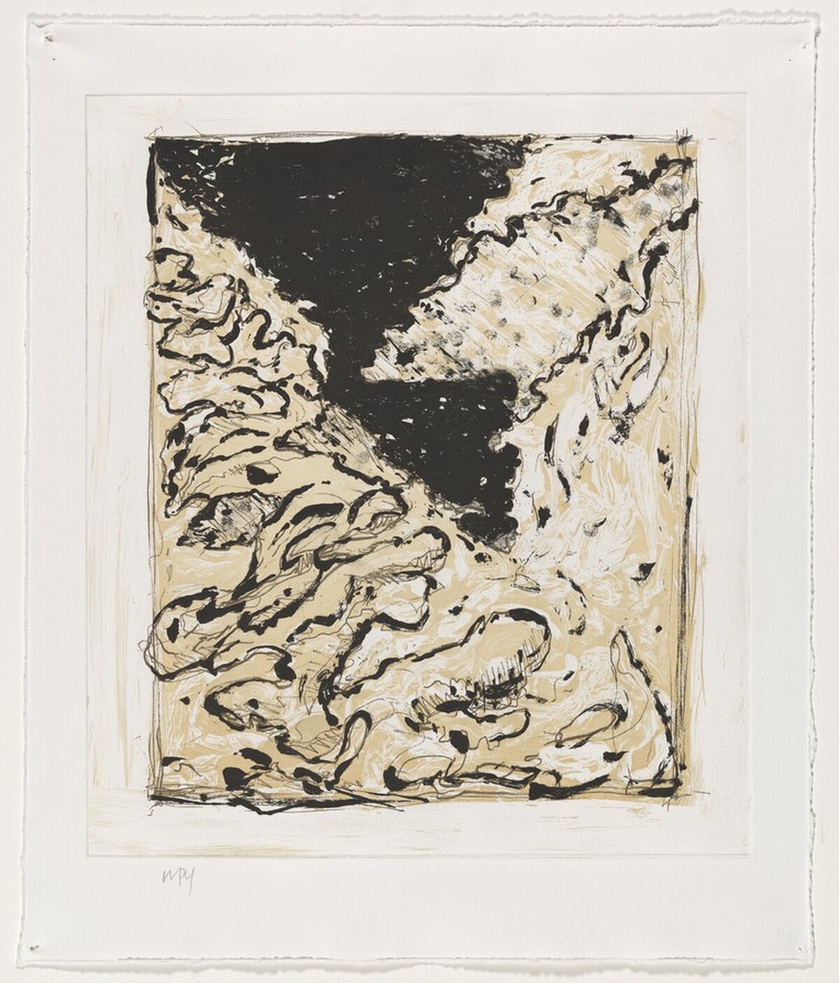 Cairn 4 [working proof 3] by Bryan Hunt