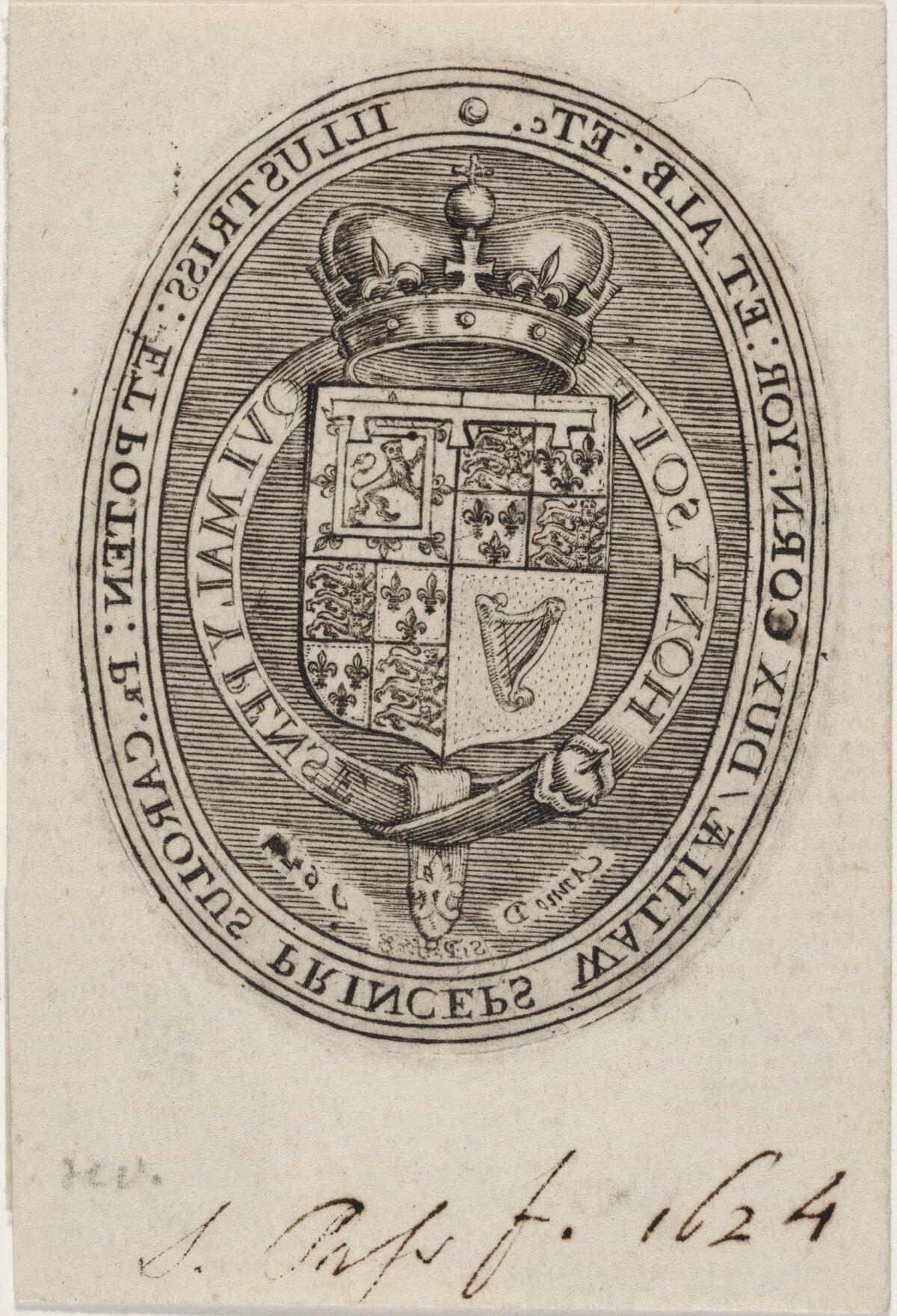 Shield of Charles I by Simon de Passe