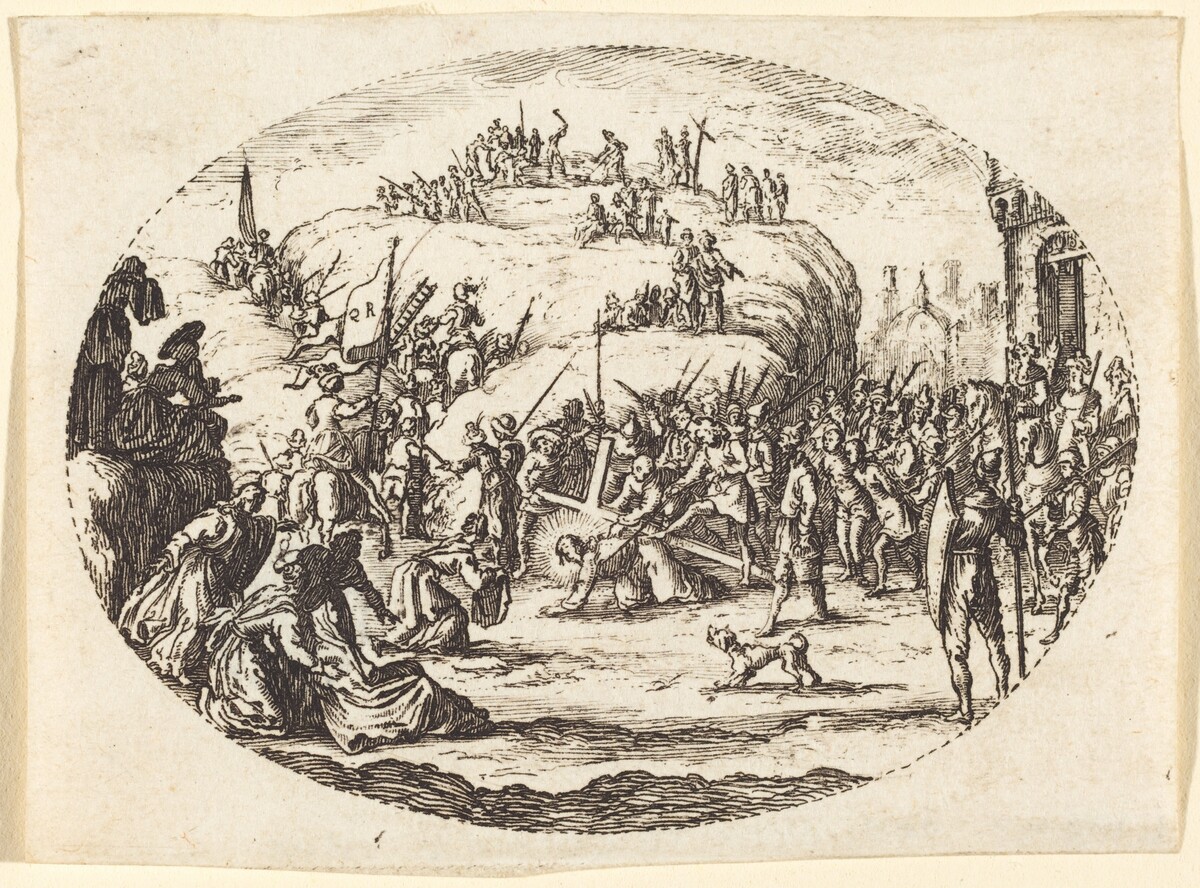 The Small Carrying of the Cross by Charles-Nicolas Cochin I after Jacques Callot
