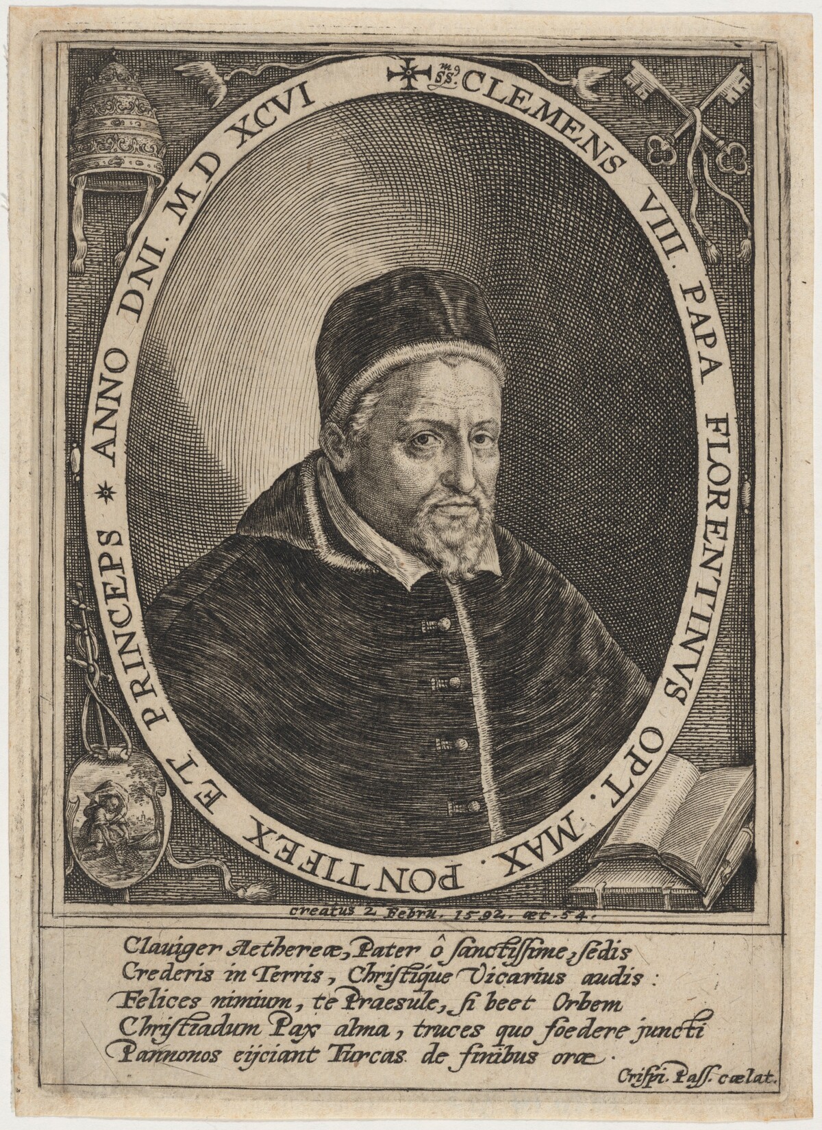 Pope Clement VIII by Crispijn de Passe I
