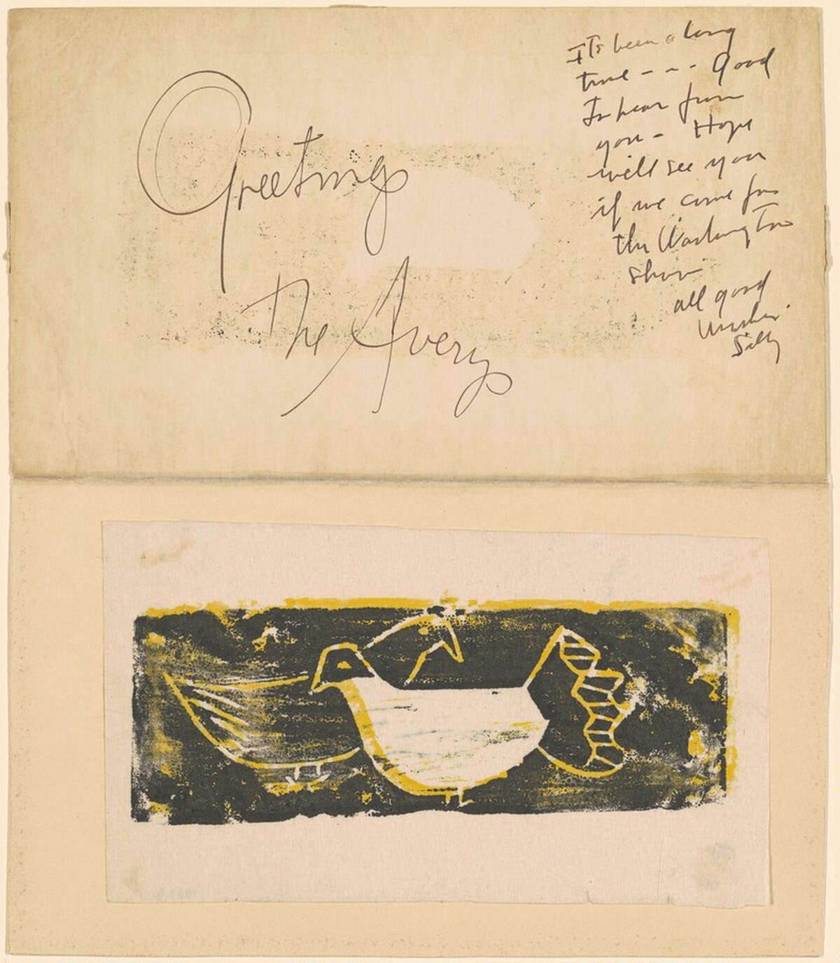 Two Birds by Milton Avery and Sally Michel
