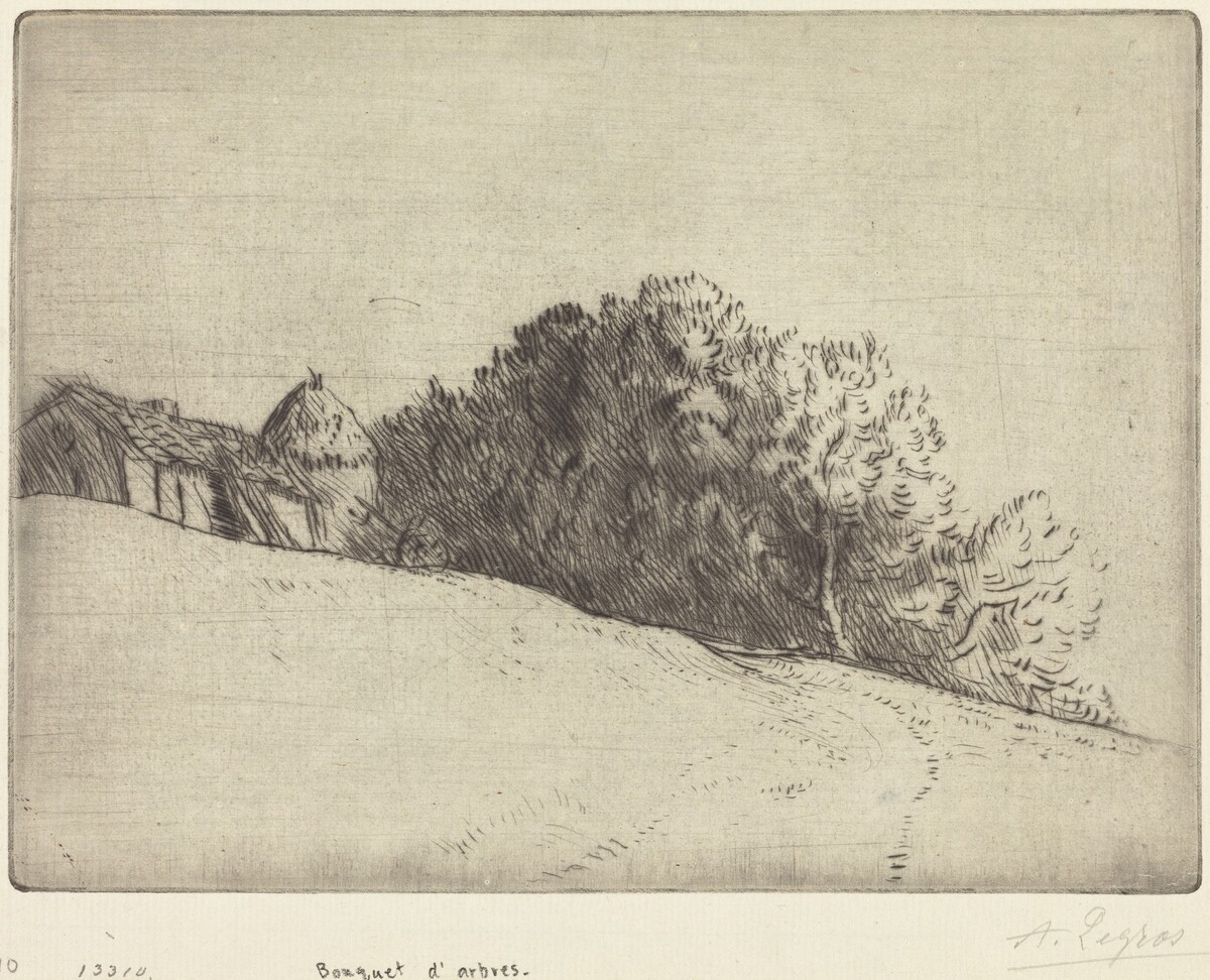 Stand of Trees (Bouquet d'arbres) by Alphonse Legros