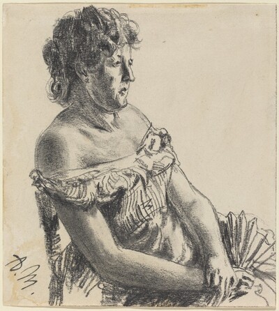 Woman in Court Dress