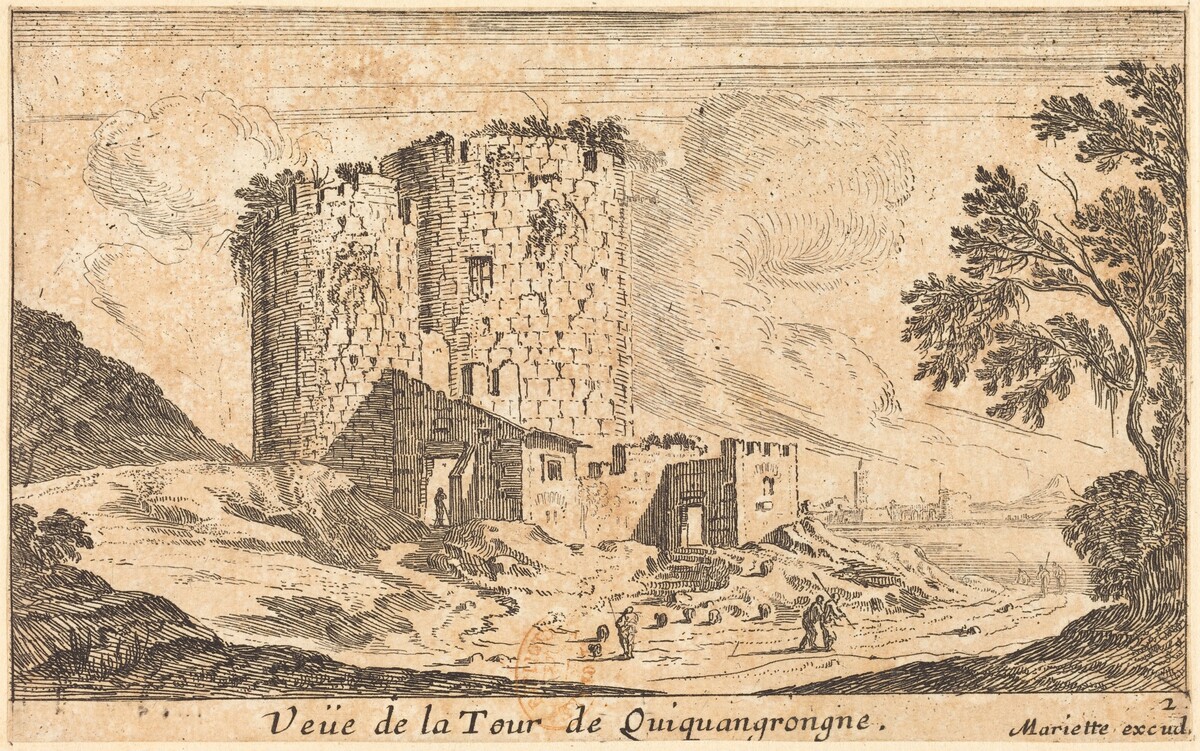 Veue de la Tour de Quinquangrongne by Israël Silvestre