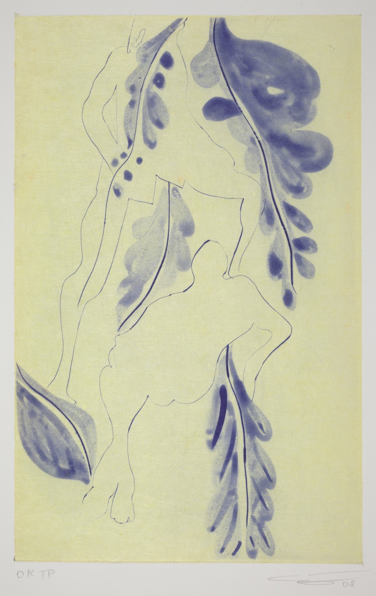 Rainbow - Purple Palms by Chris Ofili