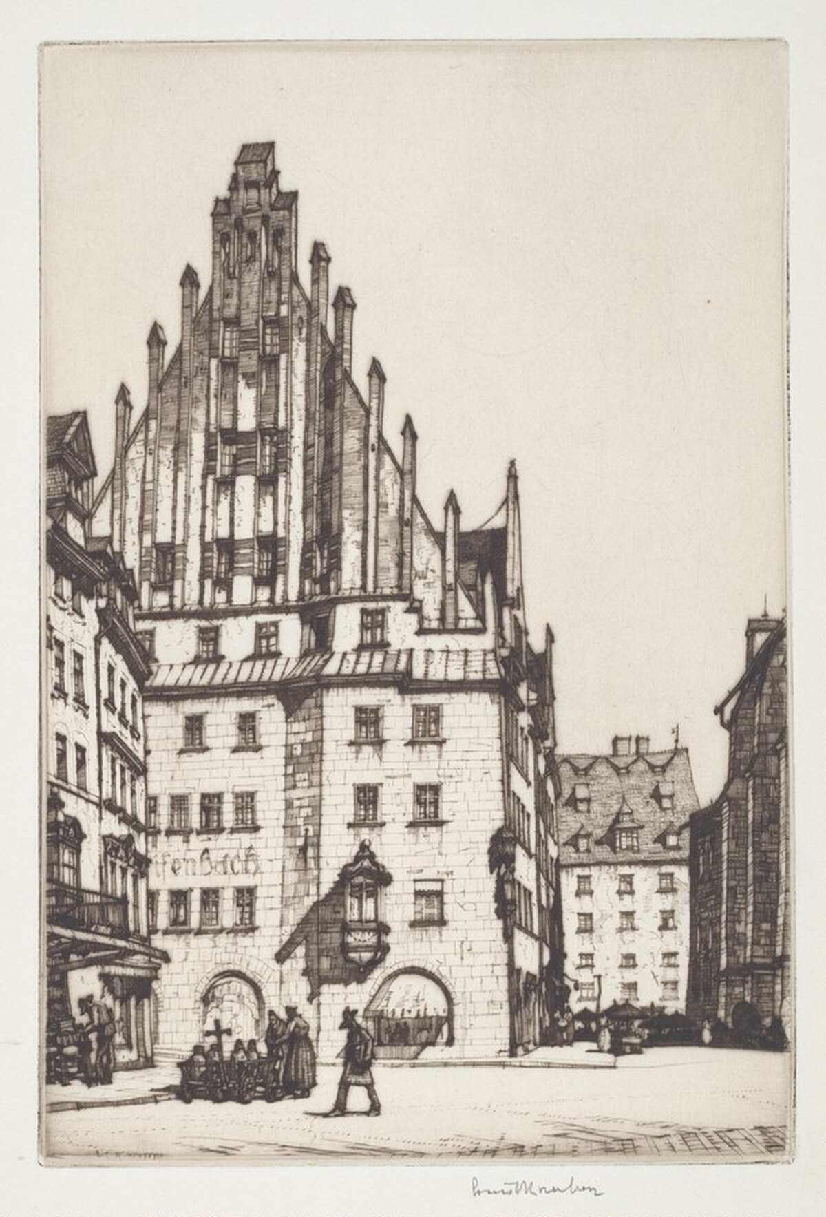 Market Place, Nuremberg by Louis Conrad Rosenberg