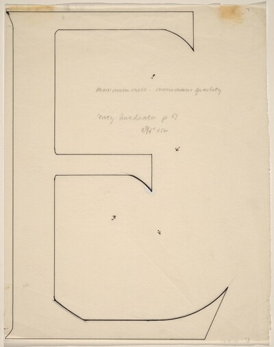 Sketch for "Building - Blocks for a Doorway" (E)
