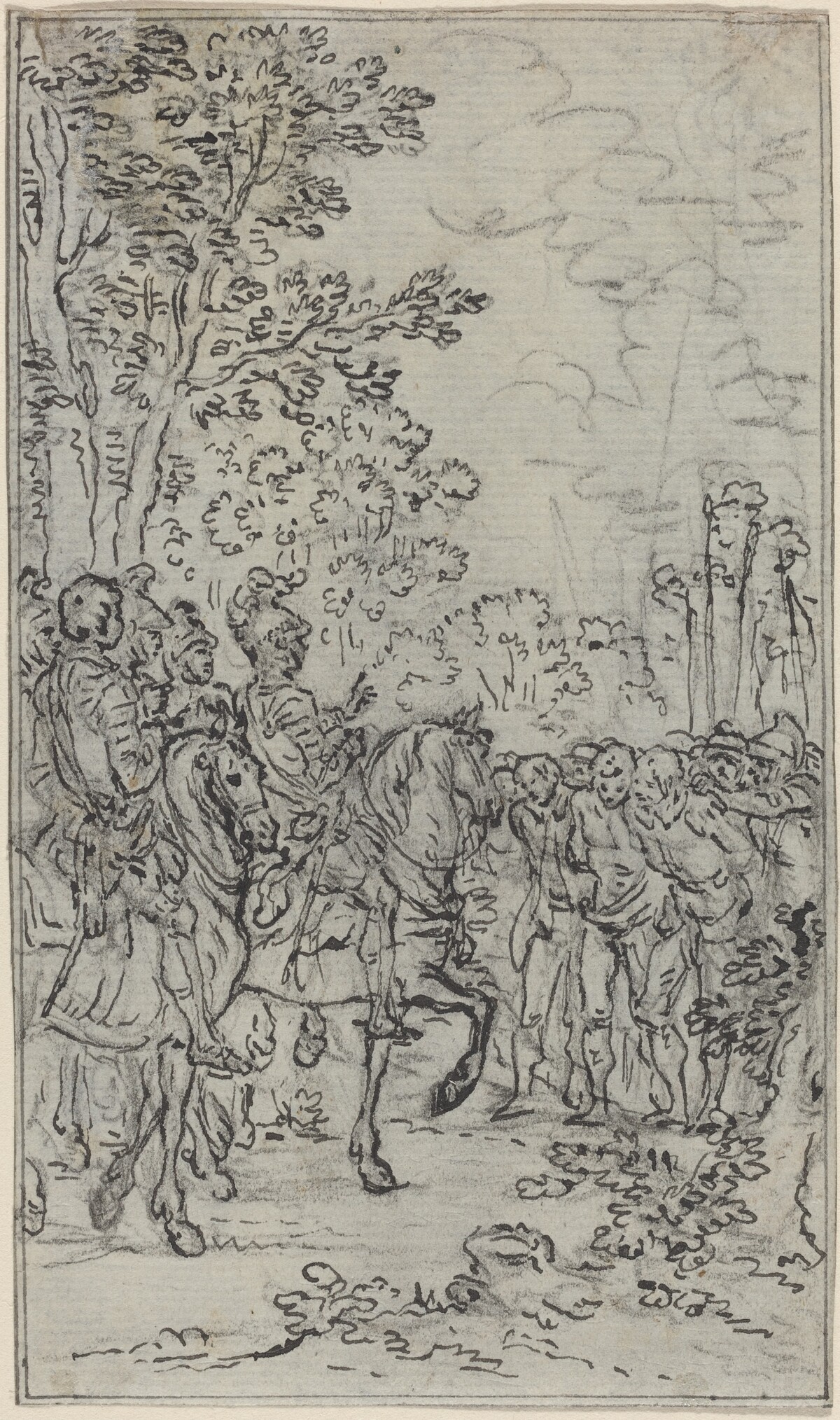 Captives before a Commander by Hubert François Gravelot