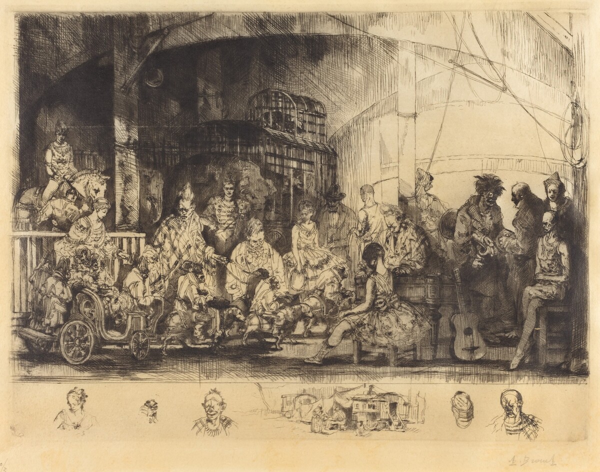 Frattelini Circus by Auguste Brouet