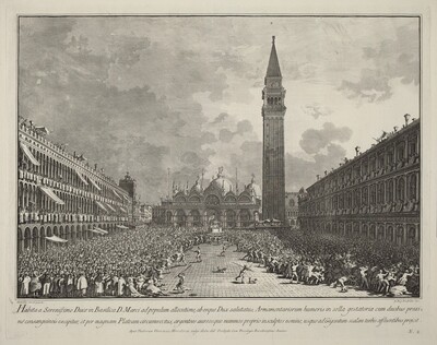 The Doge Carried around the Piazza San Marco