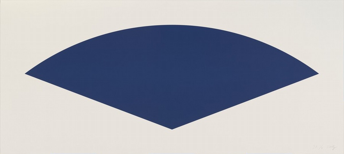 Blue Curve (State III) by Ellsworth Kelly