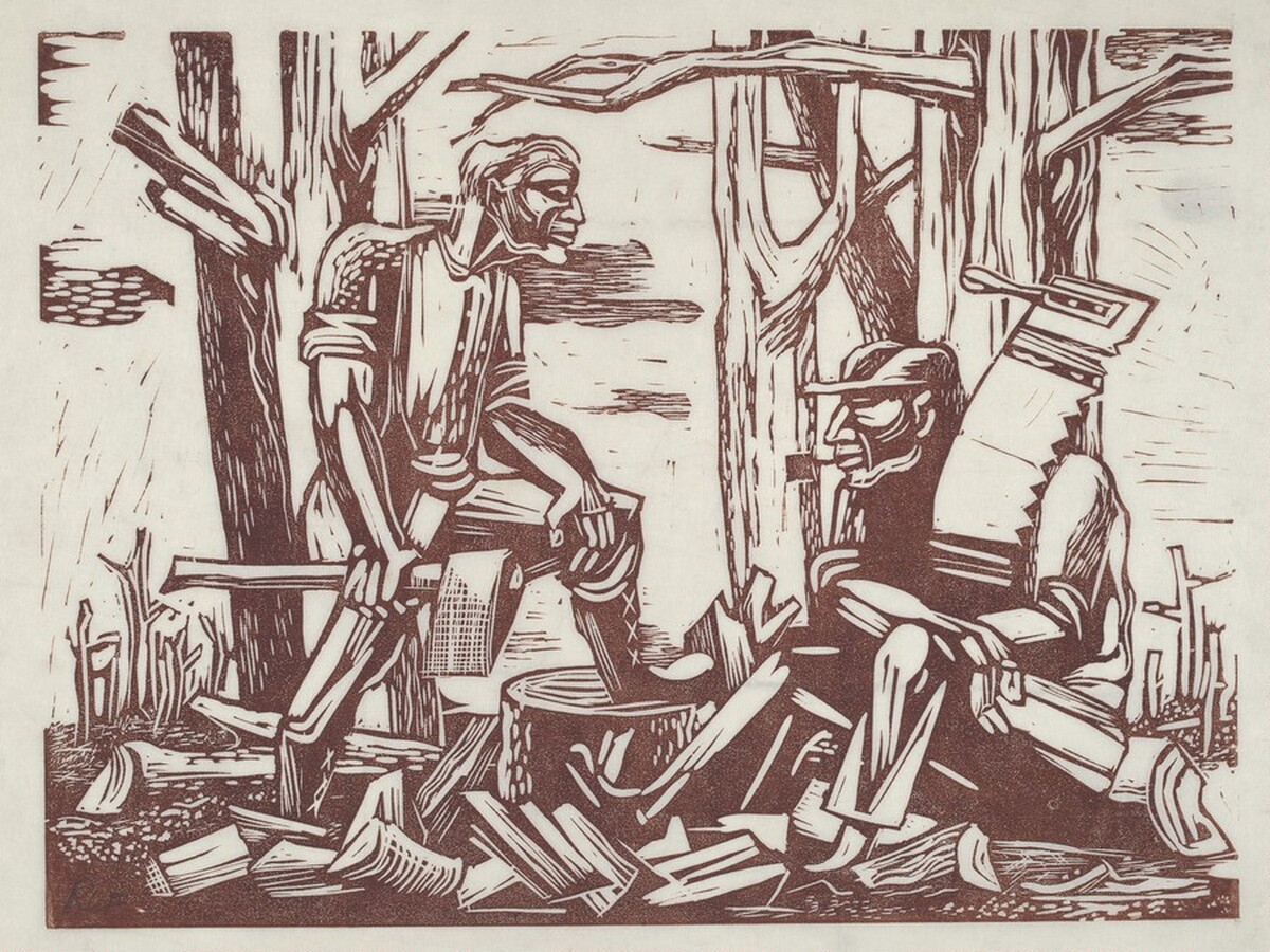 Lumberjacks by Anton Refregier